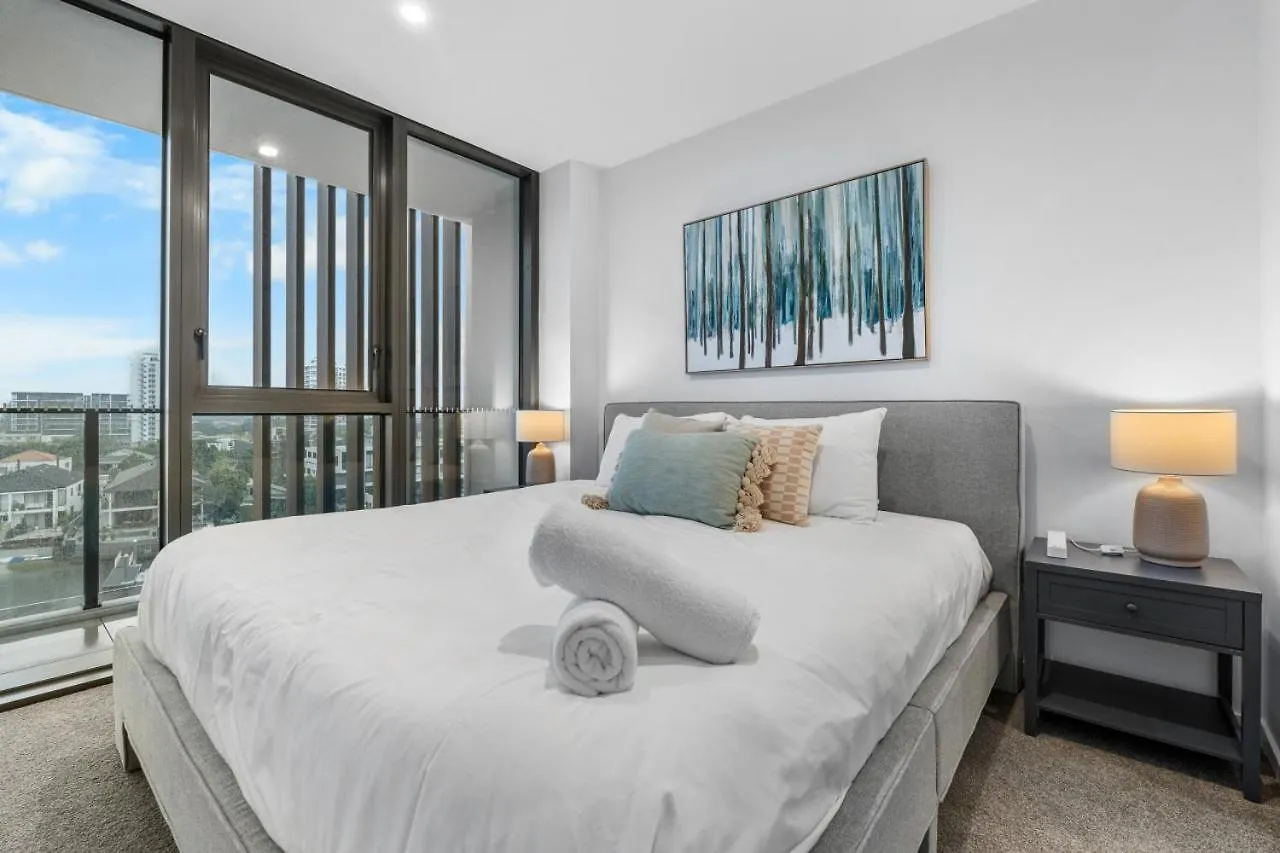The Haven - Brand New Riverview 2Br With Parking Pool Gym At Surfers Paradise ゴールドコースト 0*,